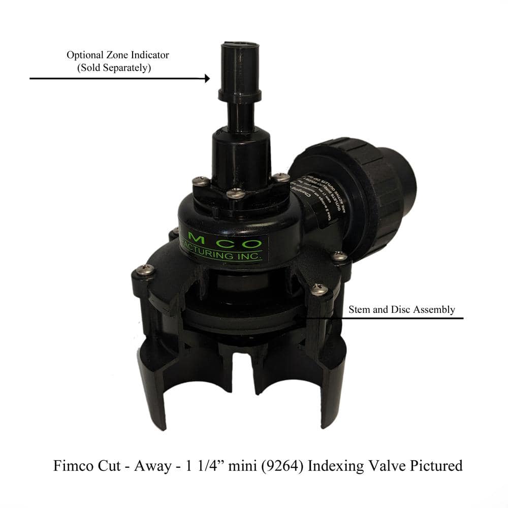 1-1/2 in. Standard 4 Outlet Indexing Valve with 2, 3 and 4 Zone Cams - Hercitys
