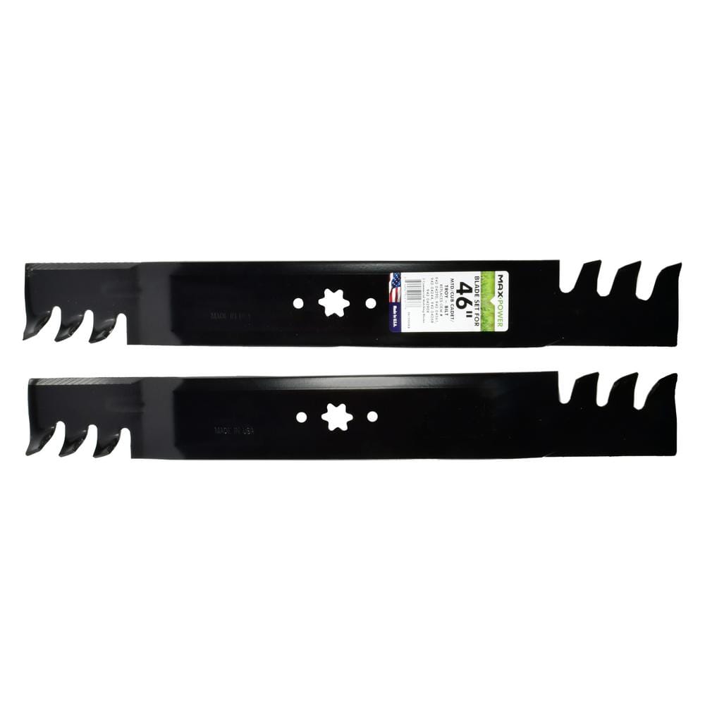 2 Blade Commercial Mulching Set for 46 in. MTD, Cub Cadet, Troy-Bilt Mowers Replaces OEM #’s 742-04290-X, 942-04290-X - Hercitys