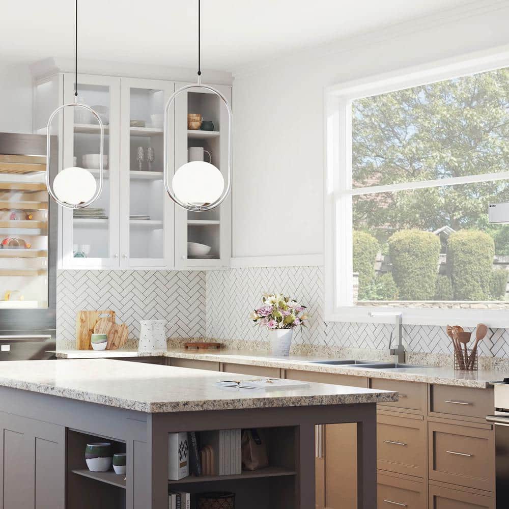 4 ft. Straight Laminate Countertop in Textured Typhoon Ice with Full Wrap Ogee Edge and Integrated Backsplash - Hercitys