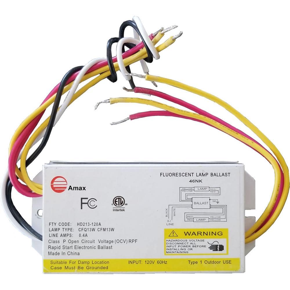 120-Volt 5.13 in. Electronic Ballast 2-PLC 13-Watt Lamps - Hercitys