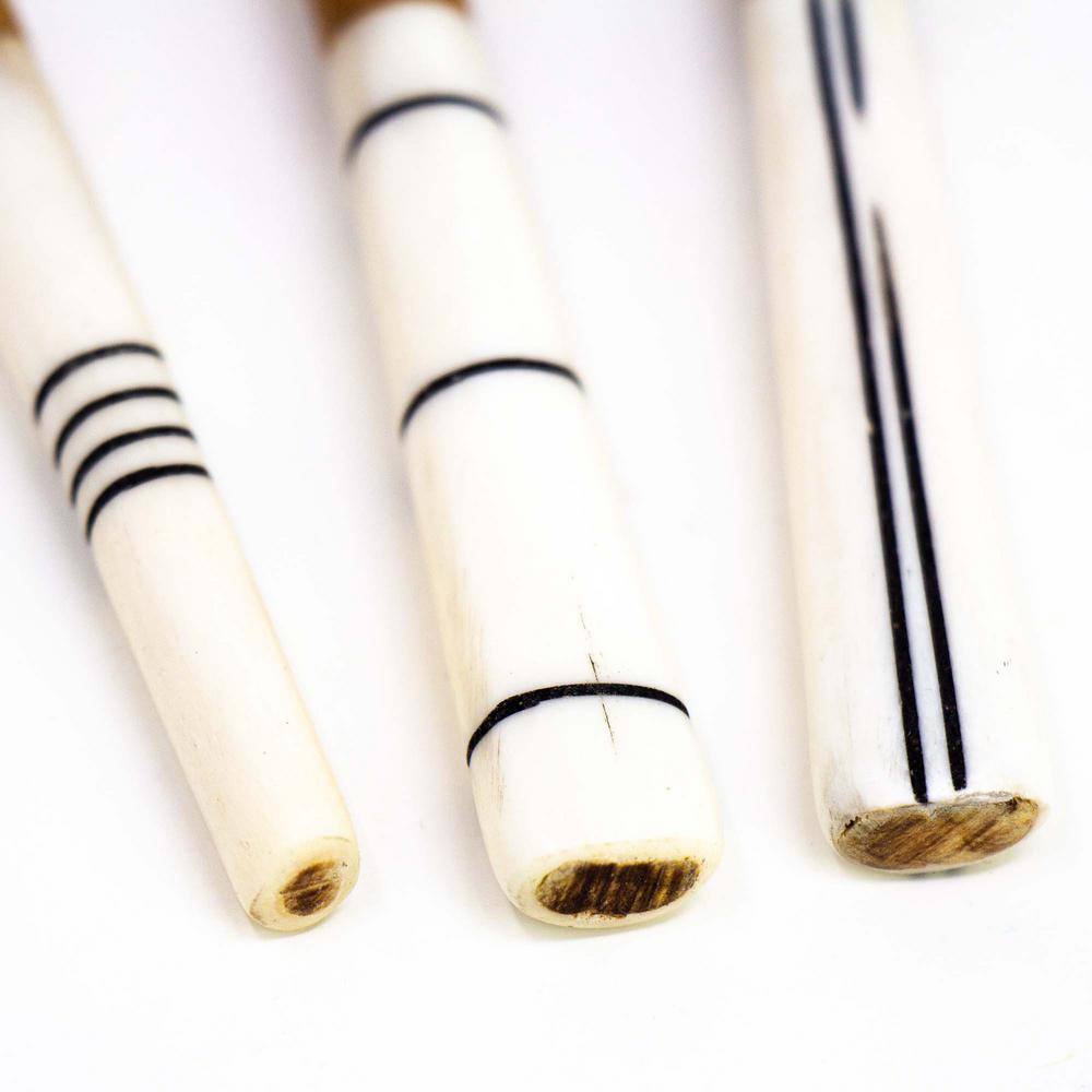 3-Pieces Simple Batik Olive Wood Spoon Set - Hercitys