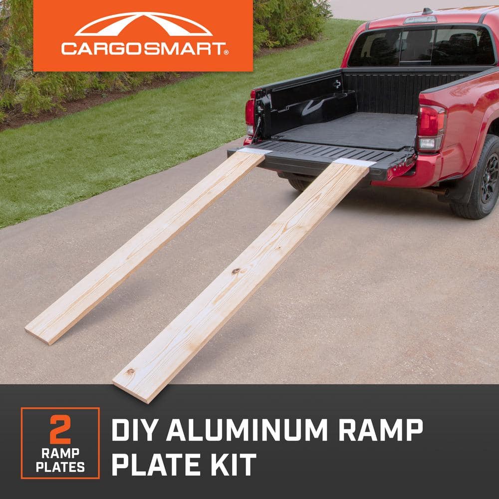 12 in. Aluminum Truck Loading Ramp Plate Kit (Includes 2 Ramp Plates) - Hercitys