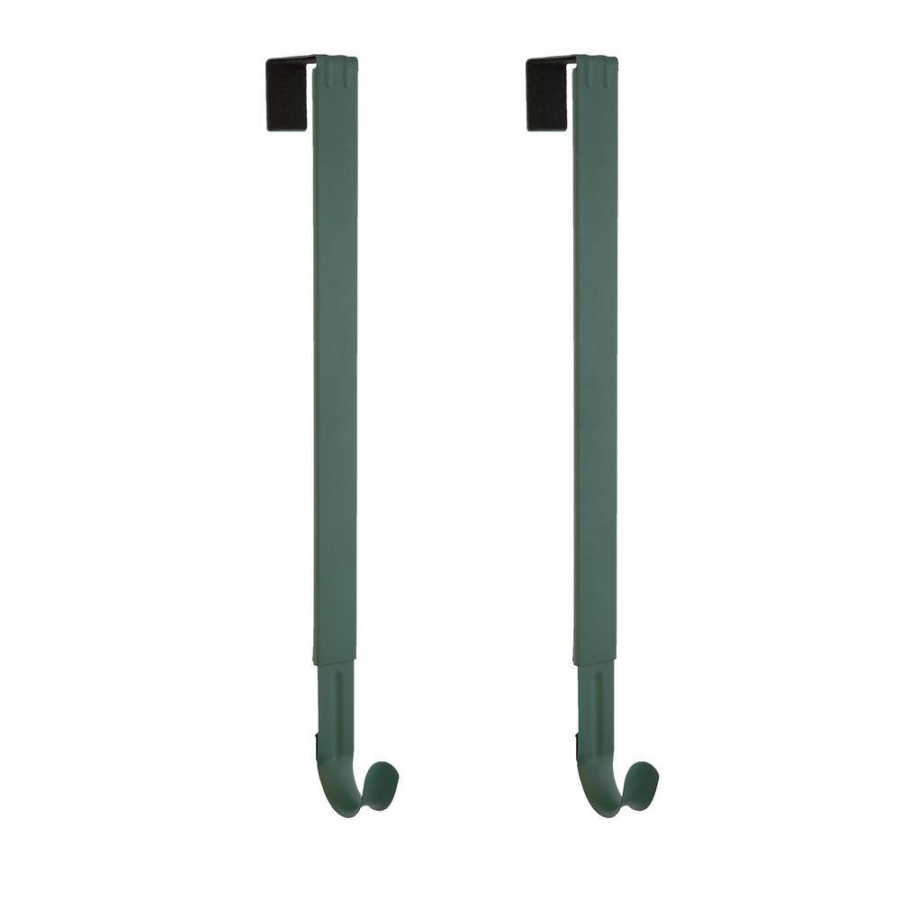 15.75 in. Green Metal Adjustable Wreath Hanger (2-Pack) - Hercitys