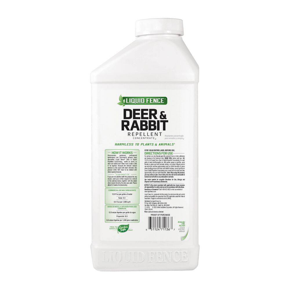 40 Oz. Deer And Rabbit Repellent Concentrate - Hercitys