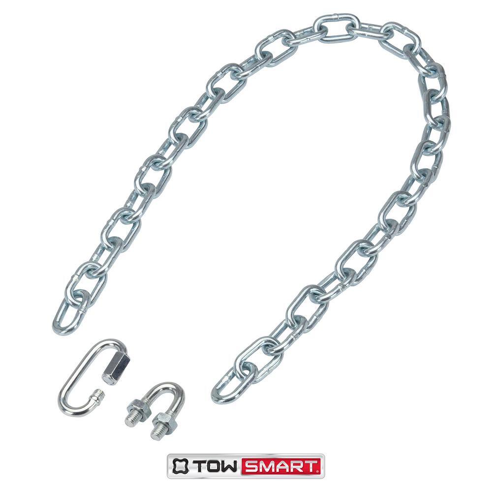 36 in. Towing Safety Chain with U-Bolt and Quick Link 5000 lbs. - Hercitys