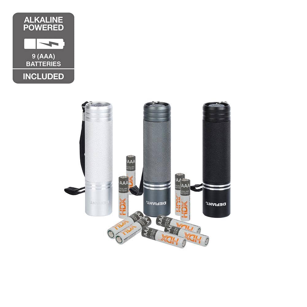 225 Lumens Aluminum Flashlight (3-Pack) - Hercitys
