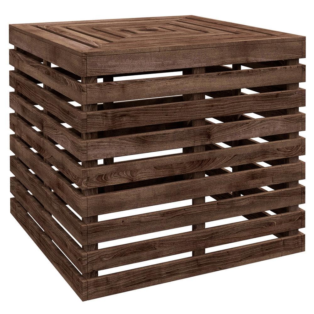 33.3 Gal. Brown Fir Wood Deck Box - Hercitys