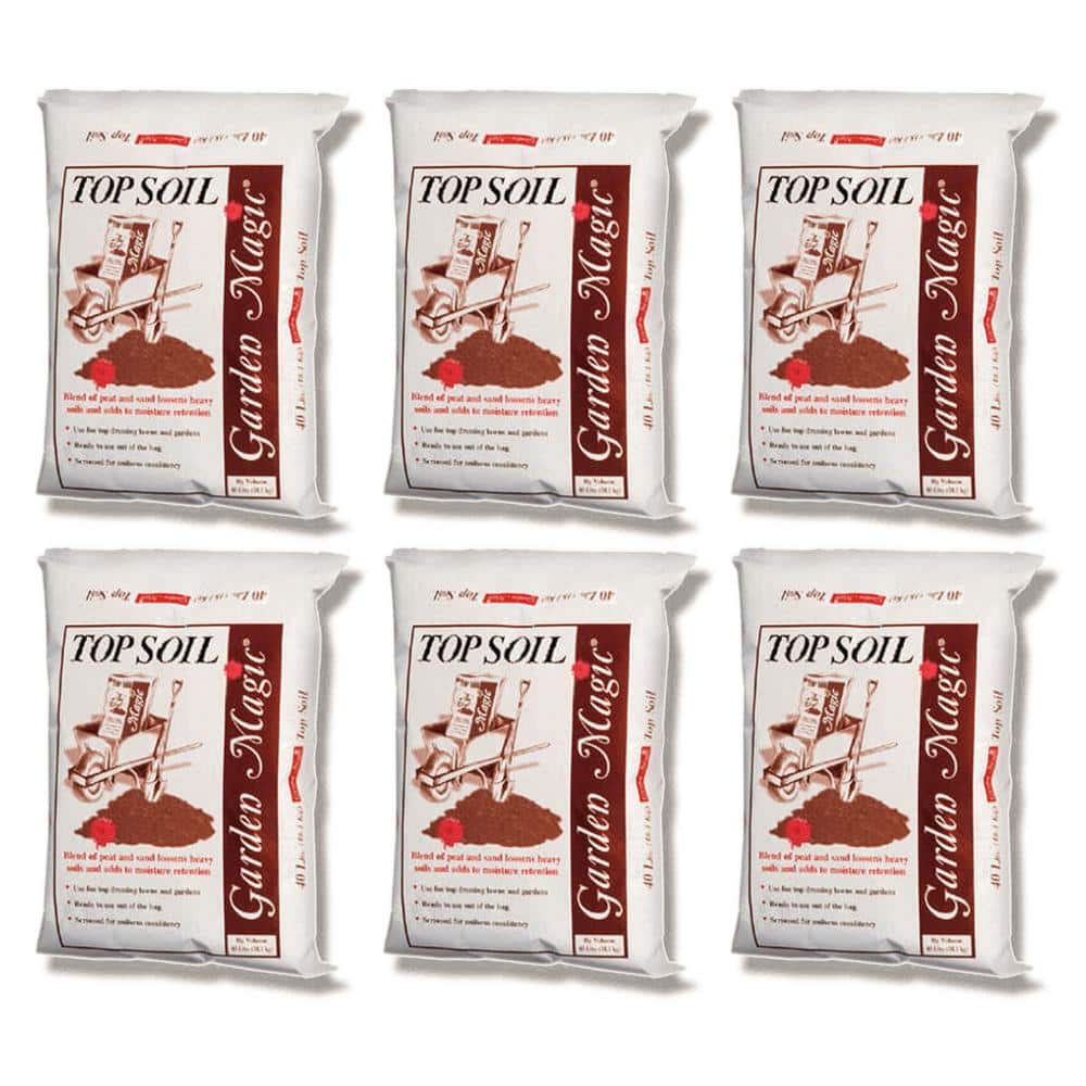 40 lbs. Bag Garden Magic Organic Planting Potting Soil (6-Pack) - Hercitys