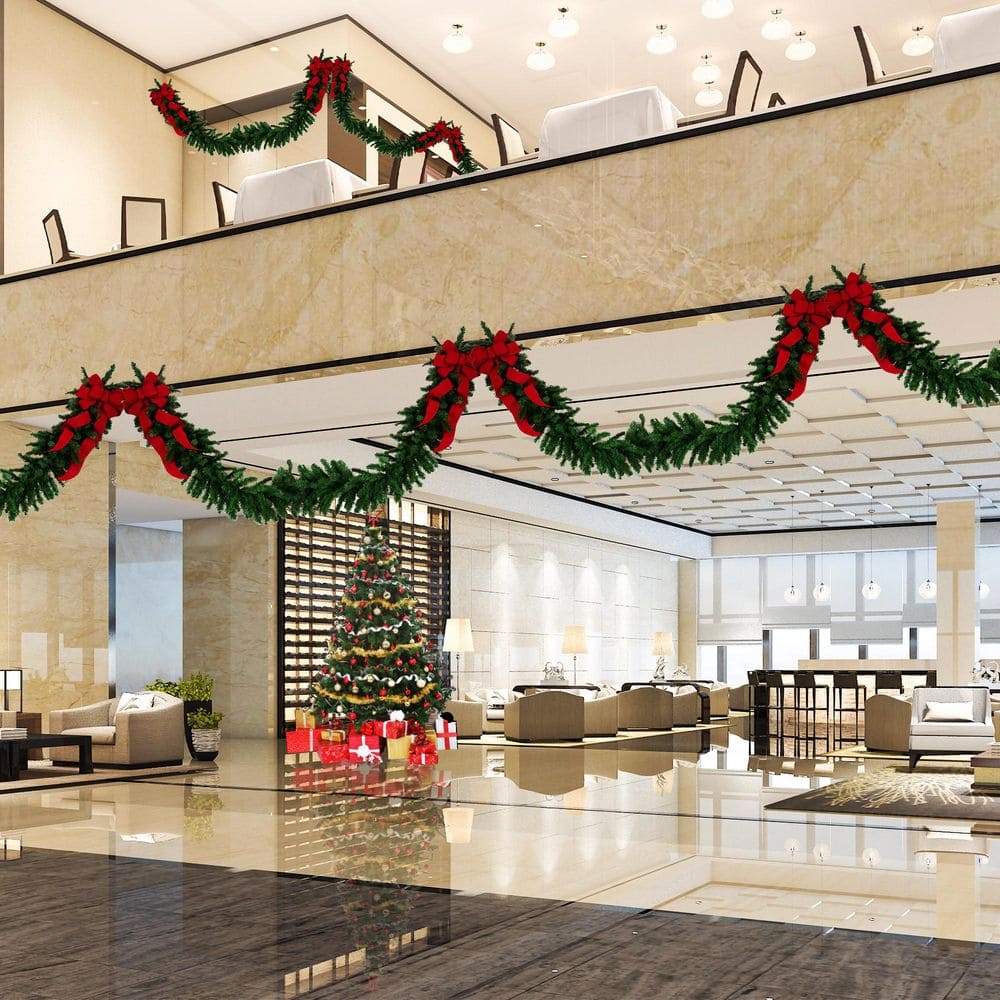 50 ft. x 14 in. Commercial Length 2-Tone Balsam Pine Artificial Garland-Unlit 50 ft. Length - Hercitys