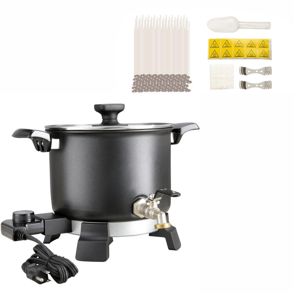 5 L Wax Melter for Candle Making, Large Electric Wax Melting Pot Easy Pour Spout 4-level Temperature Control, Easy Clean - Hercitys