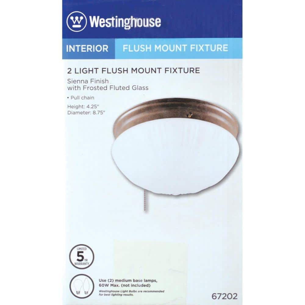 2-Light Sienna Flush Mount - Hercitys