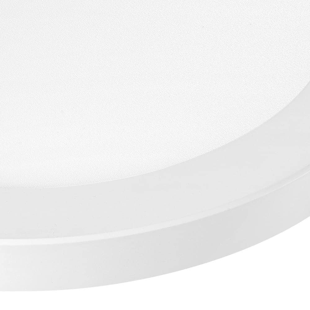 12 in. White Round Flat 3000K 4000K 5000K Dimmable LED Flush Mount Ceiling Light Closet Bathroom Hallway Lighting - Hercitys