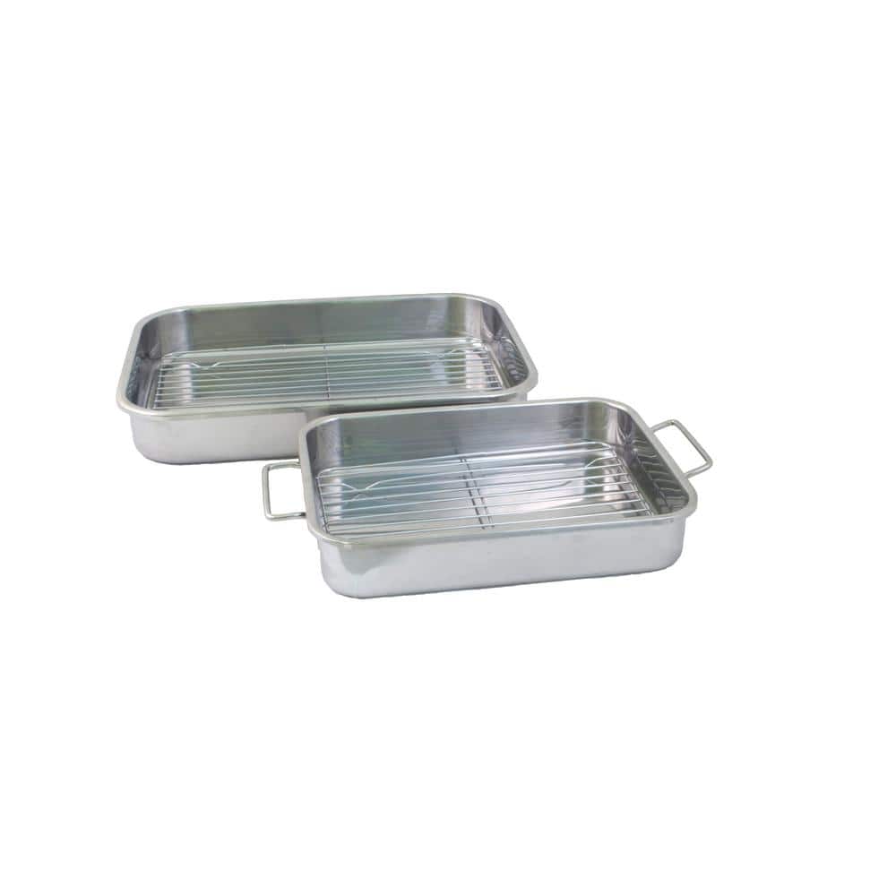 4-Piece All-In-One Lasagna Pan and Roaster with Rack - Hercitys