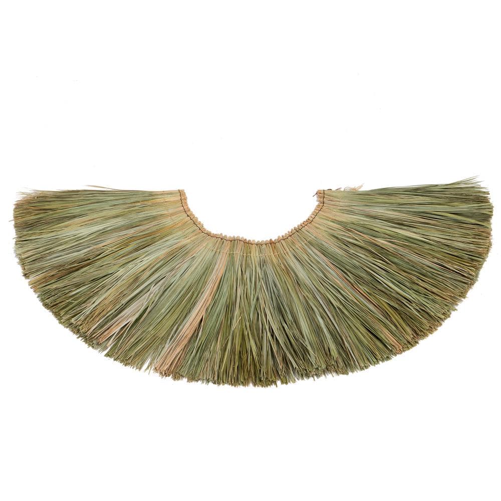 24 in. H x 36 in. L Tahitian Thatch Panel Palapa Cover Tiki Bar Roof Grass Tiki Thatch Roofing Panel (4-Pack) - Hercitys