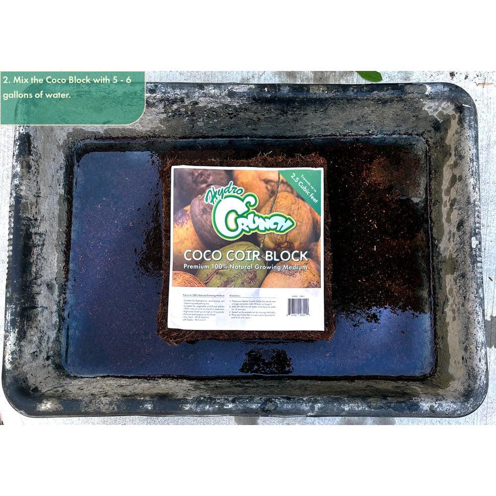 2.5 cu. ft. Coco Coir Block of Soilless Growing Media - Hercitys