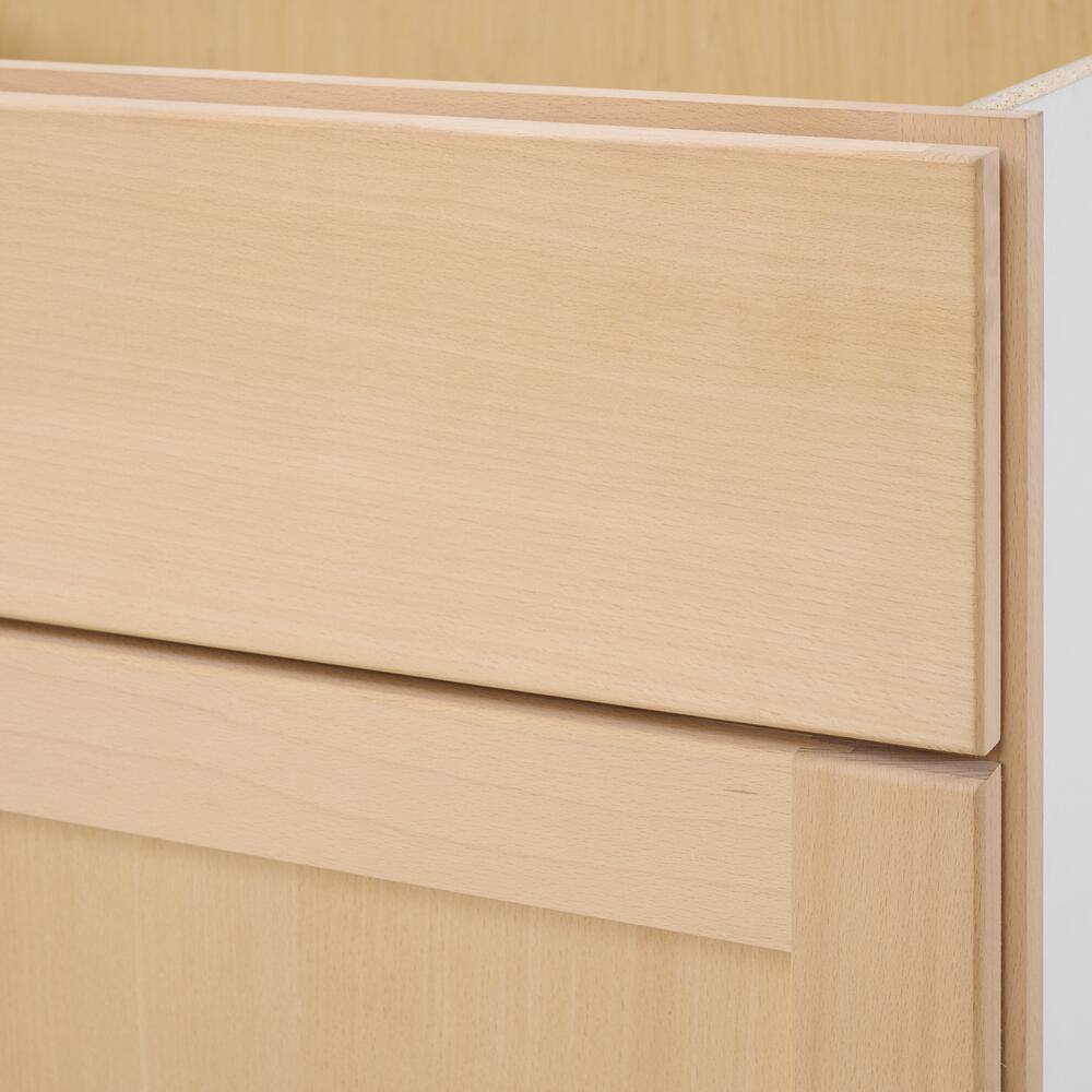 36 in. W x 24 in. D x 34.5 in. H Ready to Assemble Sink Base Kitchen Cabinet in Unfinished with CLICKREADY Technology - Hercitys