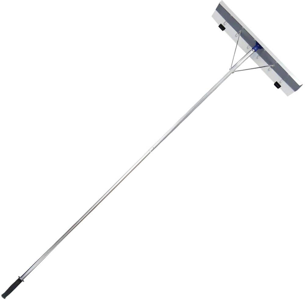 252 in. x 6 in. x 25 in. Lightweight Aluminum Expandable Handle Robust Roof Rake Shovel - Hercitys