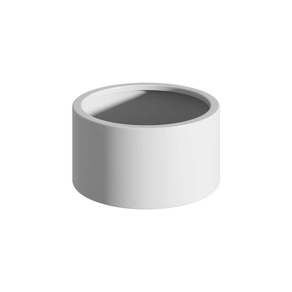 15.50 in. Dia. x 12 in. H. White Heavy Duty Corten Metal Round Raised Garden Bed Kit for Outdoor Gardening - Hercitys