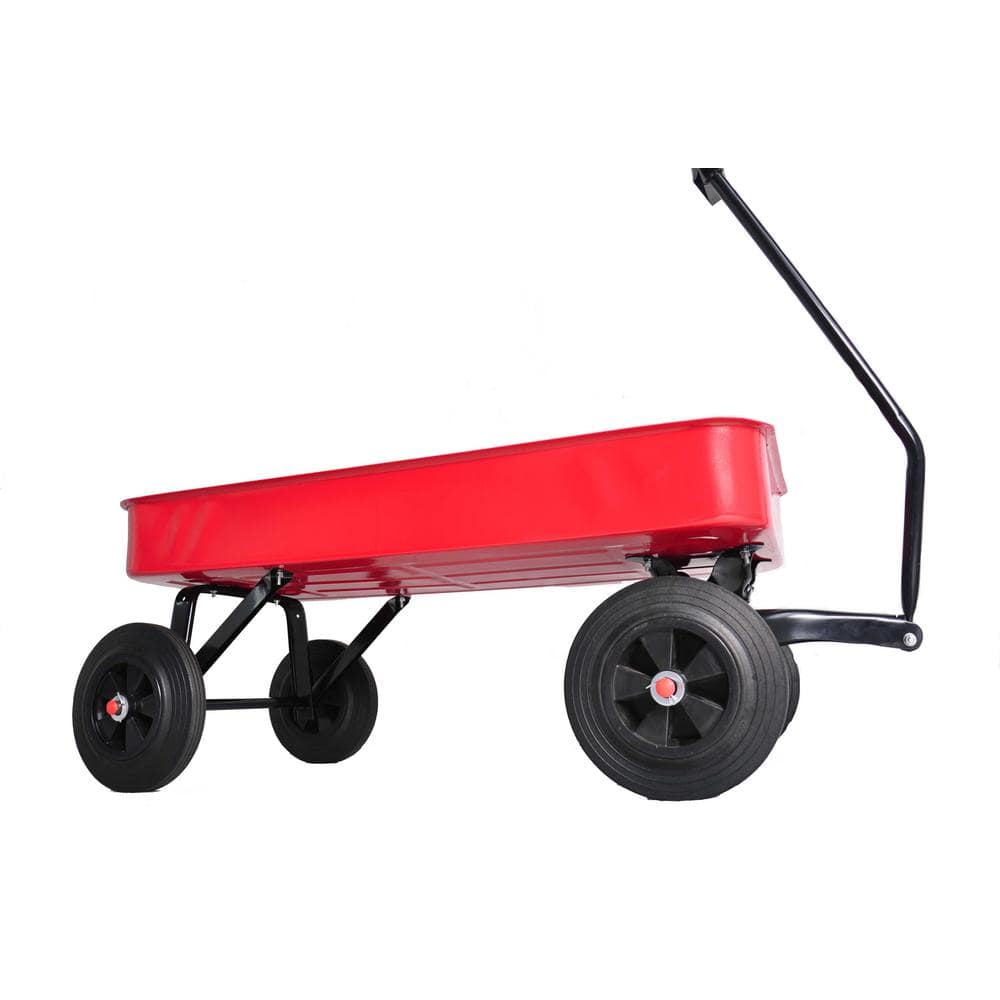 1 cu. ft. Red Steel Garden Cart - Hercitys