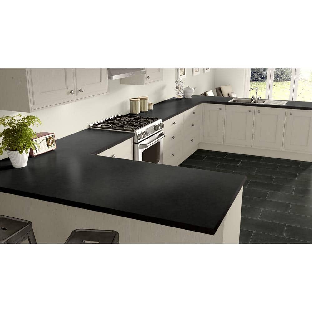 5 ft. x 10 ft. Laminate Sheet in Oiled Soapstone with Standard Fine Velvet Texture Finish - Hercitys