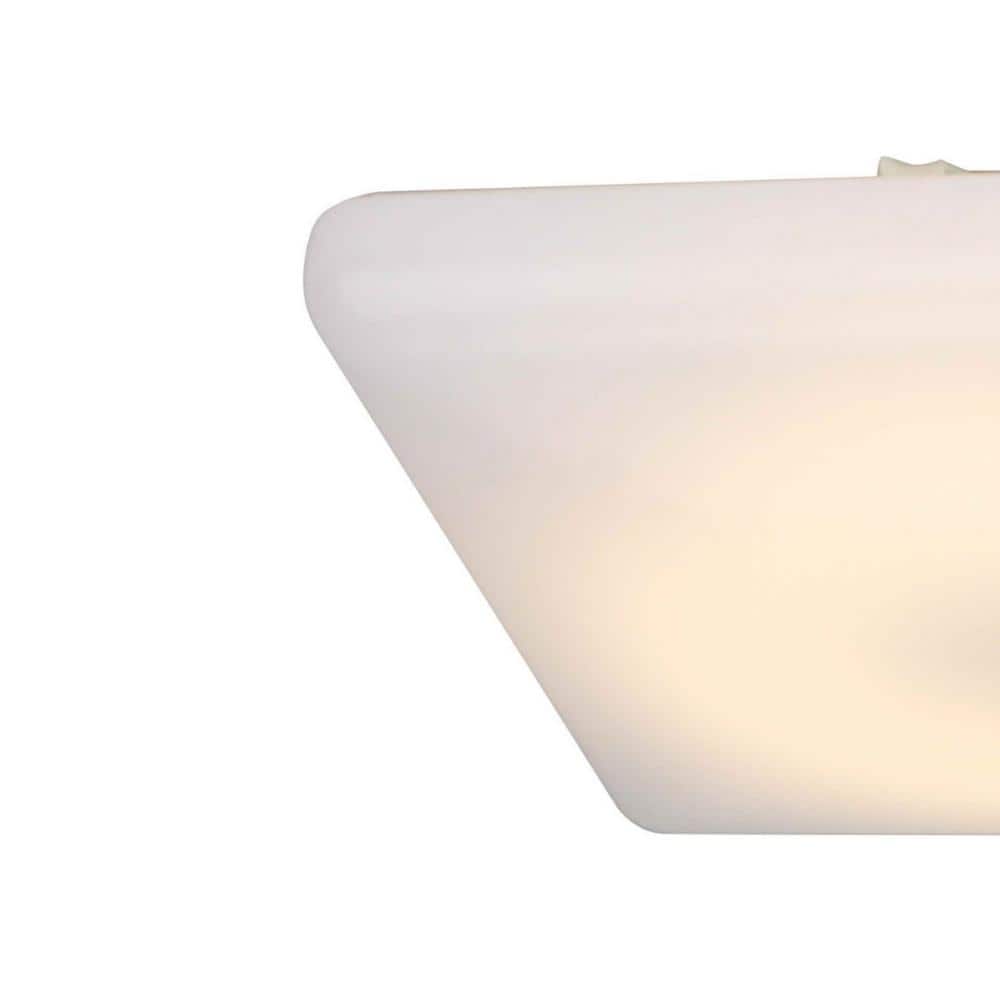 14 in. 1-Light White LED Flush Mount - Hercitys