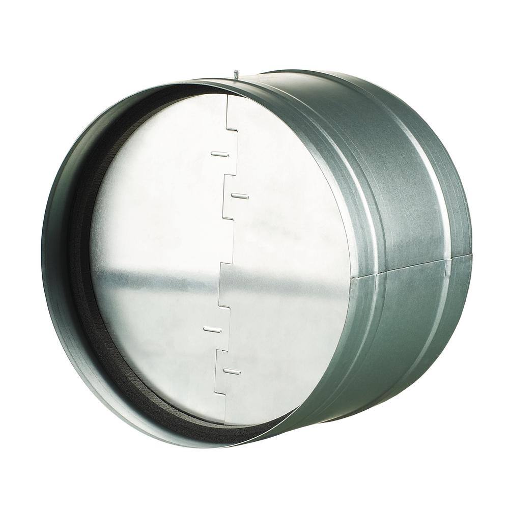 12-3/8 in. Galvanized Back-Draft Damper with Rubber Seal - Hercitys