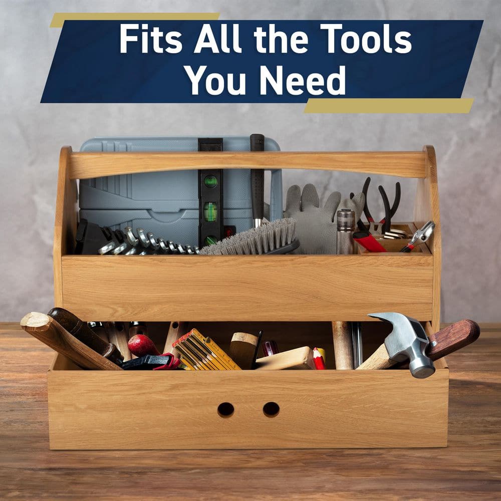 22-Inch Wood Tool Box Caddy - Hercitys