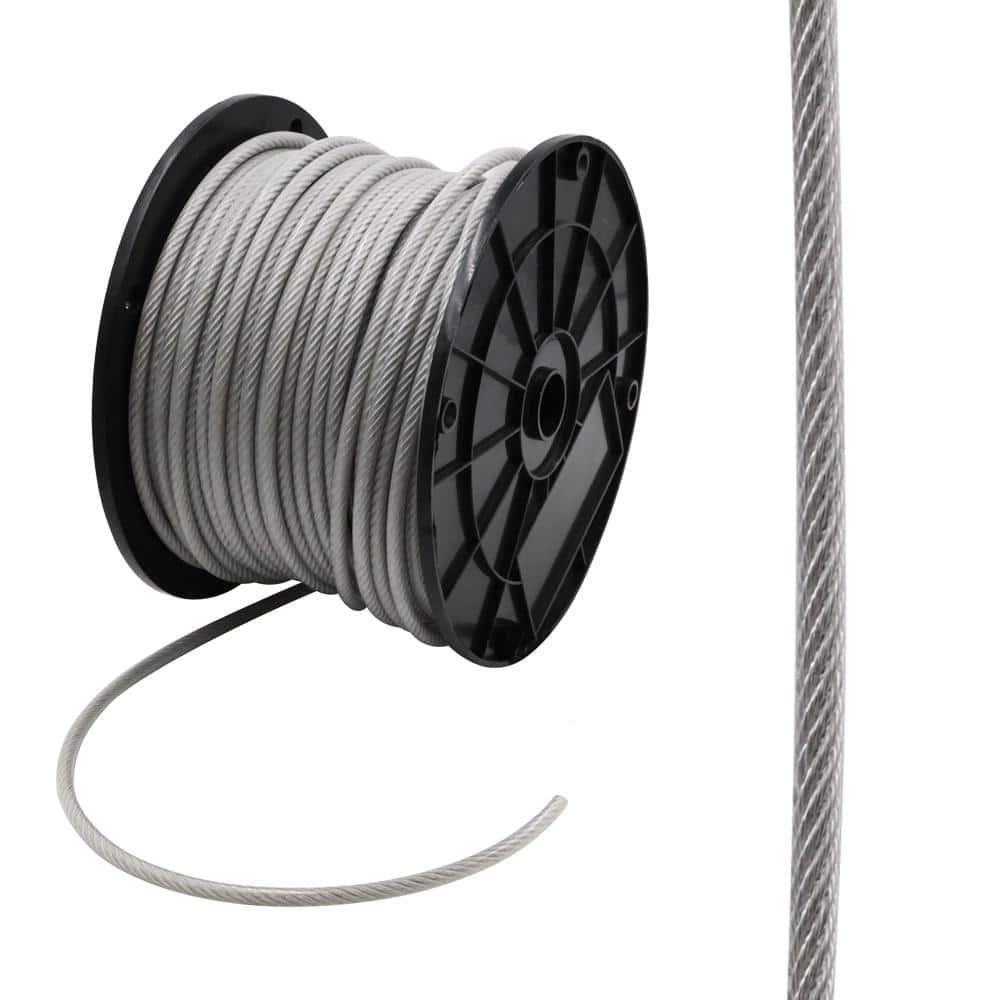 3/16 in. x 250 ft. Galvanized Vinyl Coated Steel Wire Rope - Hercitys