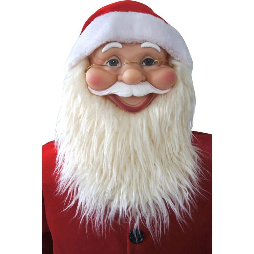 58 in. Musical Christmas Santa Claus Holding a Chalkboard - Hercitys
