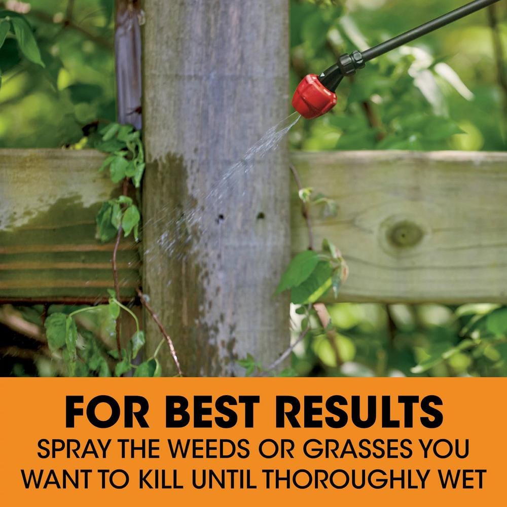 32 fl. oz. Poison Ivy Plus Tough Brush Killer Concentrate, Visible Results in Hours - Hercitys