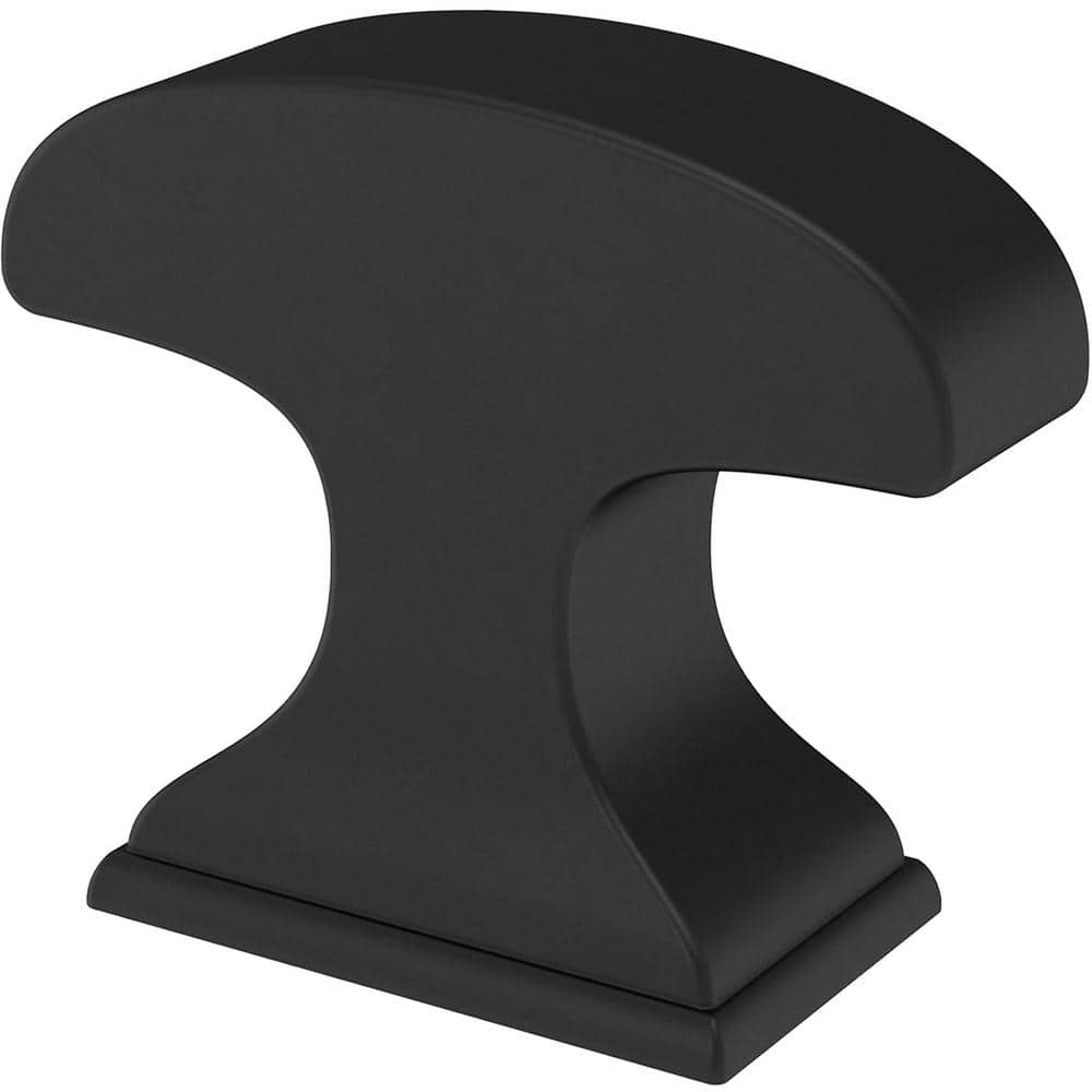 12-Pack Classic Edge 1-3/8in. (35 mm) Classic Matte Black Cabinet Knob - Hercitys