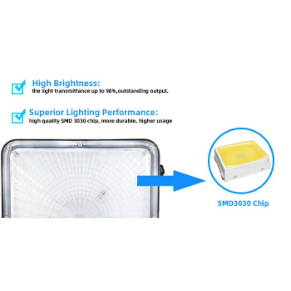 350-Watt Equivalent Integrated LED Bronze Canopy Light Fixture, 5000K 8400 Lumens LED Canopy Light Outdoor (2-Pack) - Hercitys