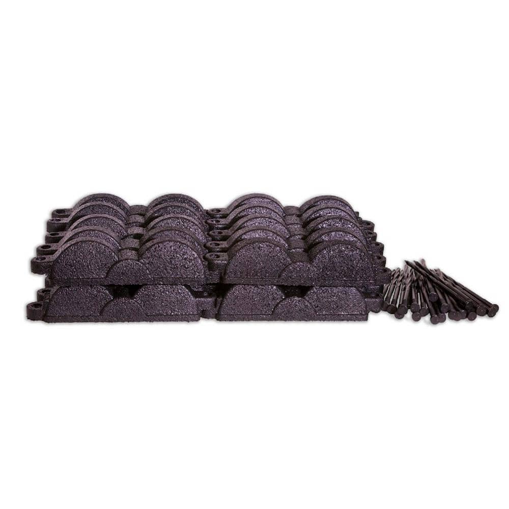20 ft., 12 in. Pieces Black Rubber Edging - Hercitys