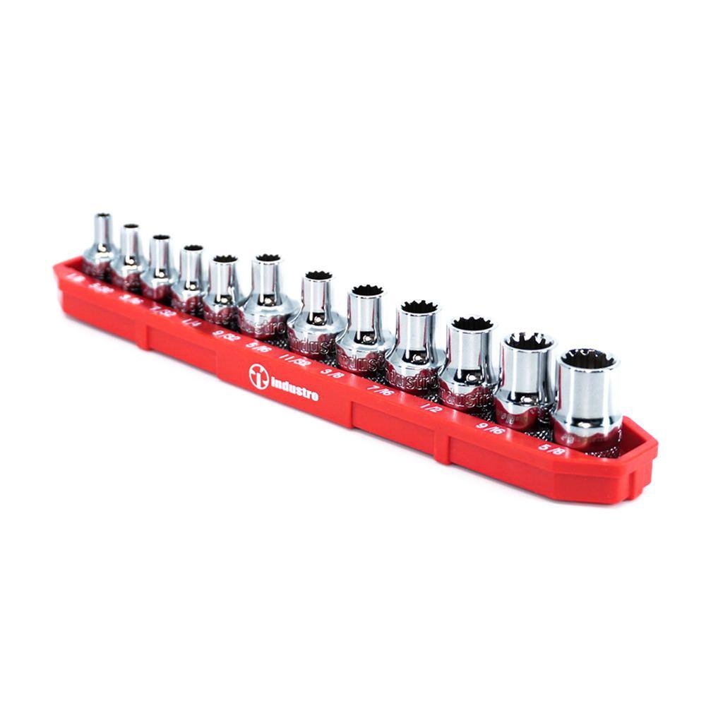 1/4 in. Drive SAE Magnetic Socket Tray (13-Piece) - Hercitys