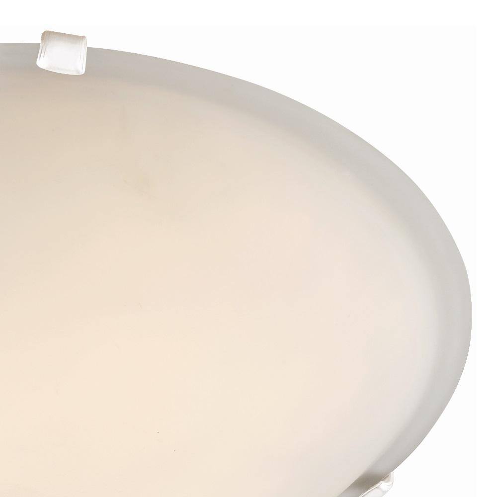 15 in. 3-Light White Flush Mount Ceiling Light Fixture with Marbleized Glass Shade - Hercitys