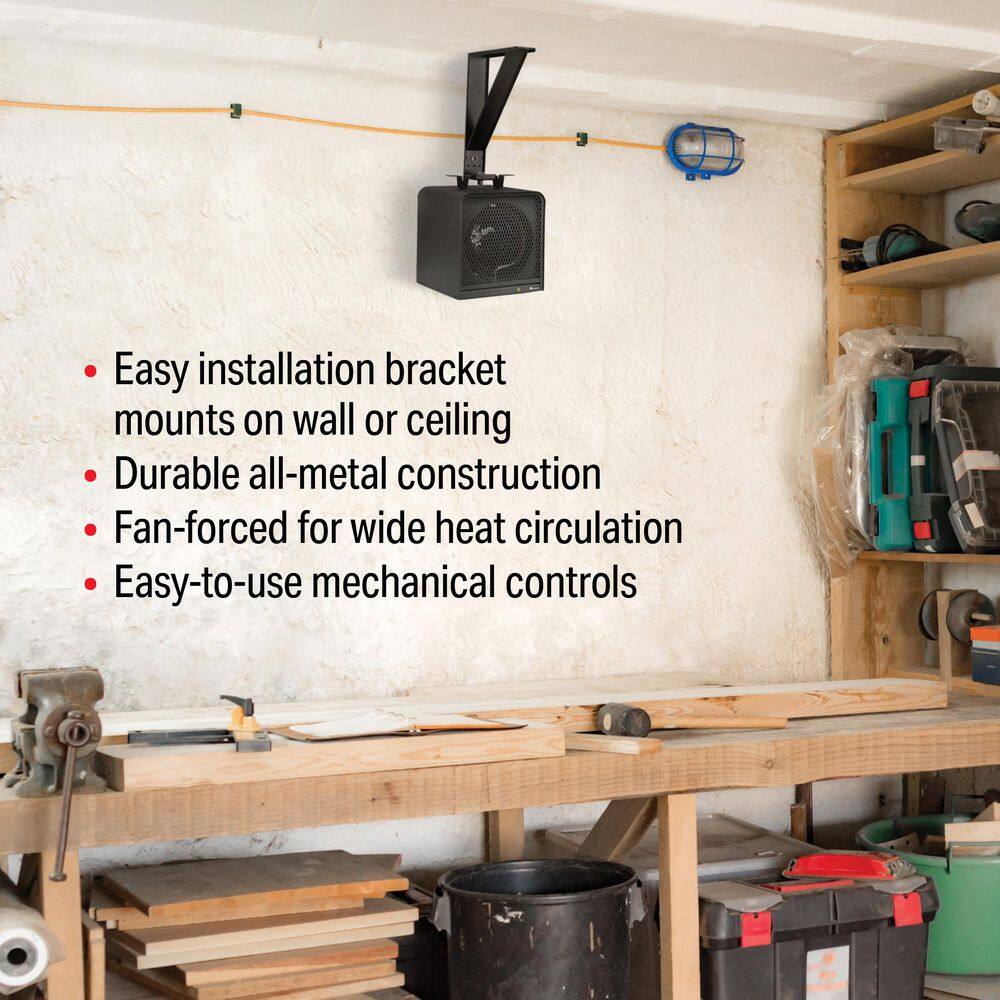 4,800W 240V Ceiling Mount Electric Garage Heater - Hercitys