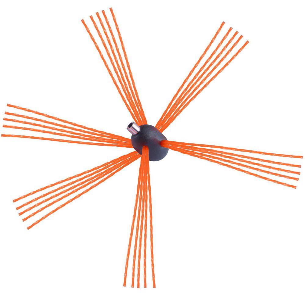 23 ft. Chimney Sweep Kit, 7 Reinforced Nylon Flexible Rods, Ergonomic Chimney Cleaning Brush, 360° Brush - Hercitys