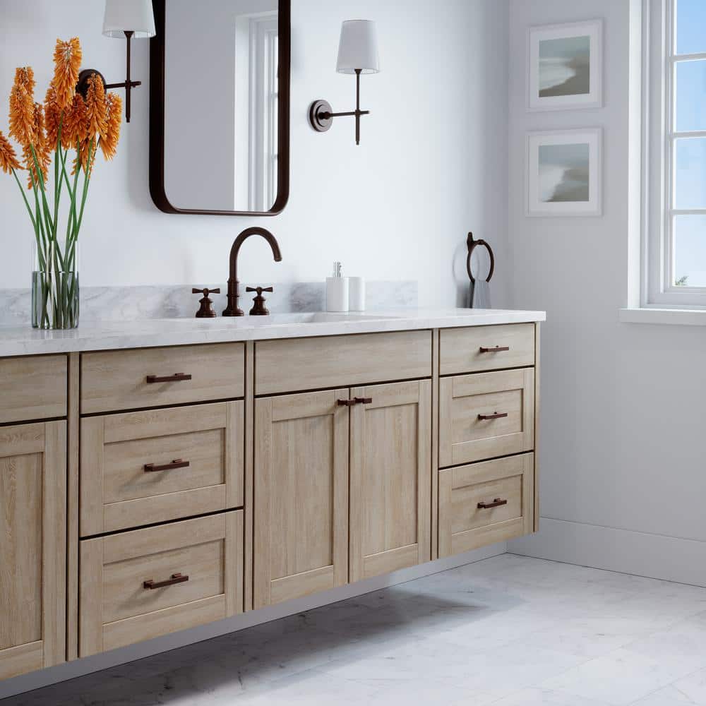 5-Pack High Desert 3-1/2 in. (89 mm) Center-to-Center Classic Oil Rubbed Bronze Bar Drawer Pull - Hercitys