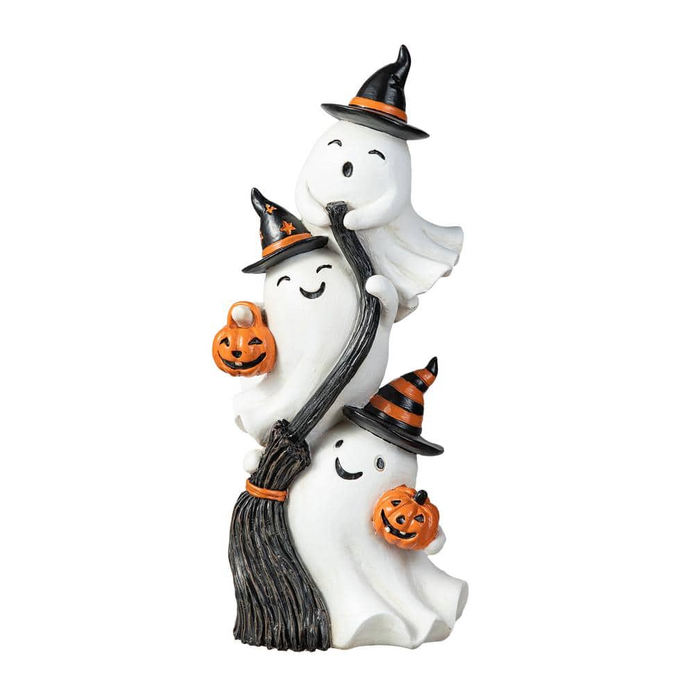 13.00 in. H Halloween Polyresin Stacked Ghost Table Decor - Hercitys