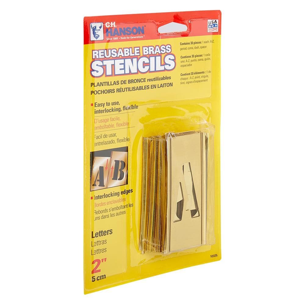 2 in. 33-Piece Stencil Letter Set - Hercitys