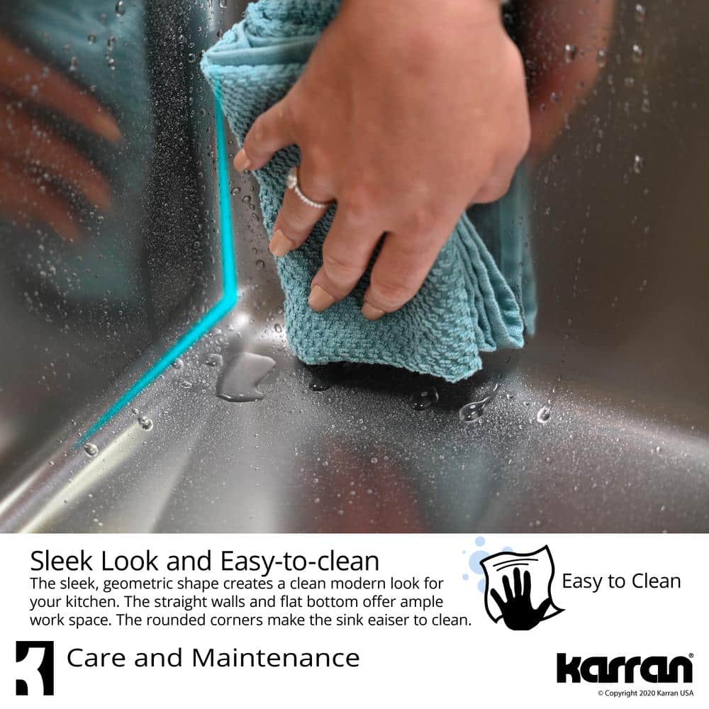 18-Gauge Stainless Steel 23 in. Single Bowl Undermount Kitchen Sink Kit - Hercitys