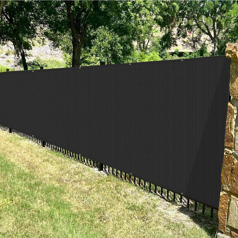 4 ft. x 20 ft. Black Polyethylene Privacy Fence Screen - Hercitys