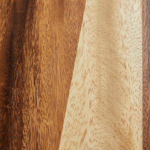 24 in. W x 1.5 in. H x 14 in. D Rectangle Brown Wood Serving Trays with Raised Edge - Hercitys