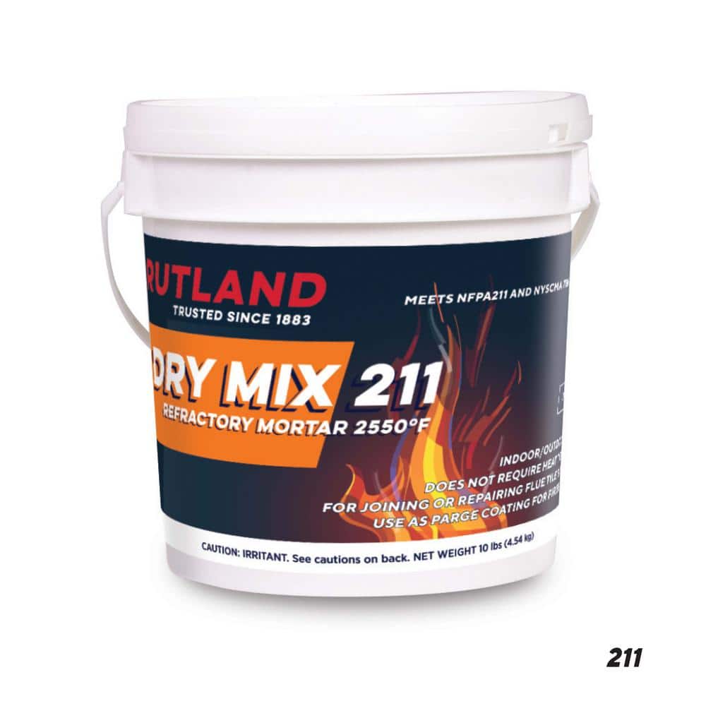 10 lbs. Dry Mix 211 Refractory Mortar Tub - Hercitys
