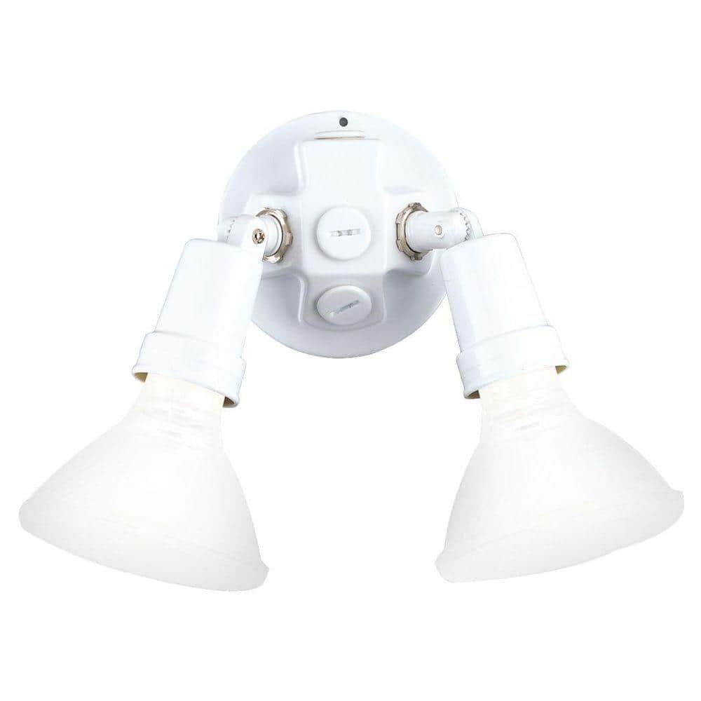 2-Light Outdoor White Flood Light - Hercitys
