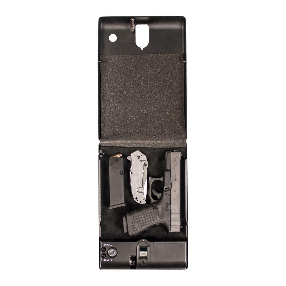 10.75 in. L Biometric Lock Small Pistol Safe - Hercitys