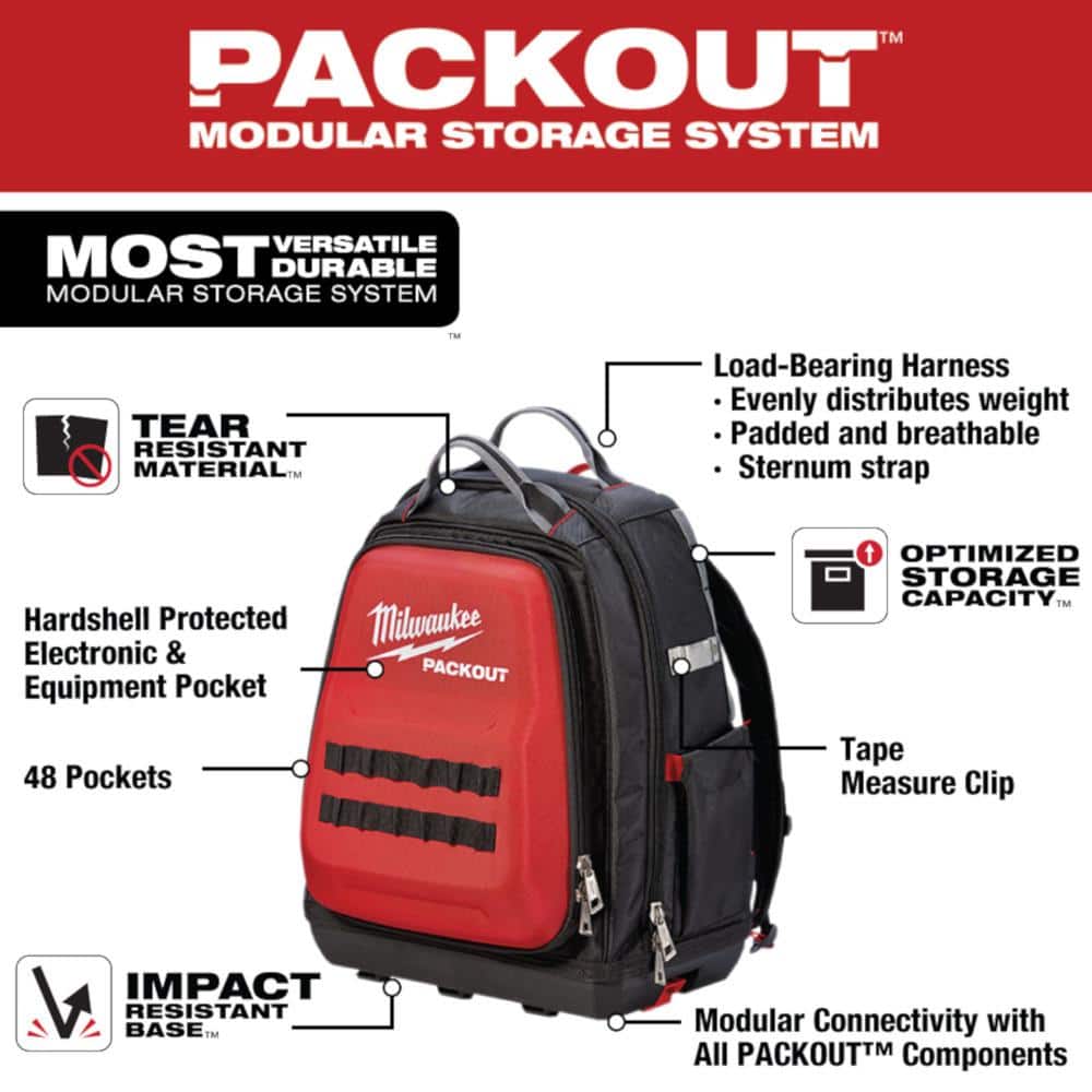 15 in. PACKOUT Tool Backpack - Hercitys