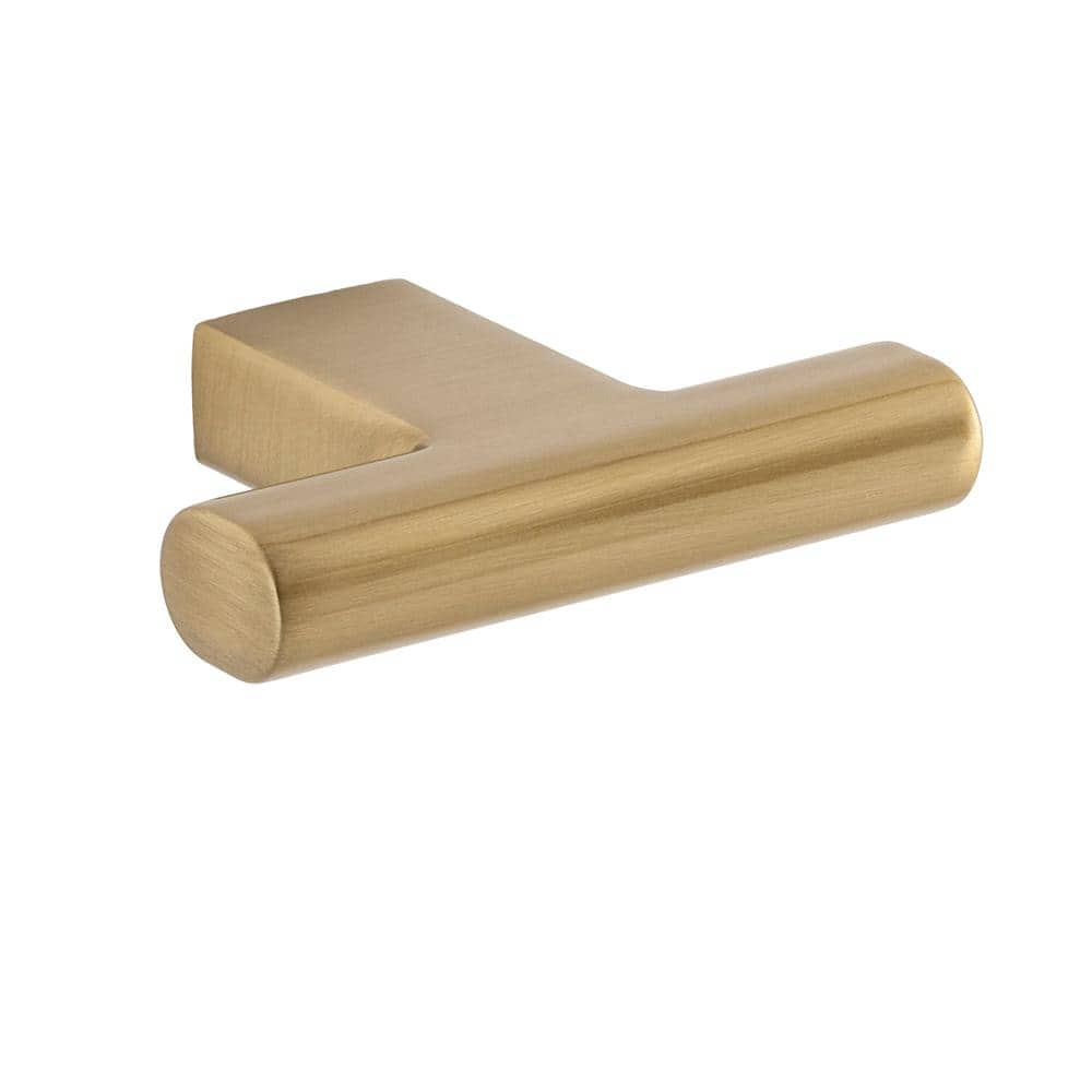 50-Pack Vail 2 in. (51 mm) Modern Satin Brass T-Shaped Cabinet Knob - Hercitys