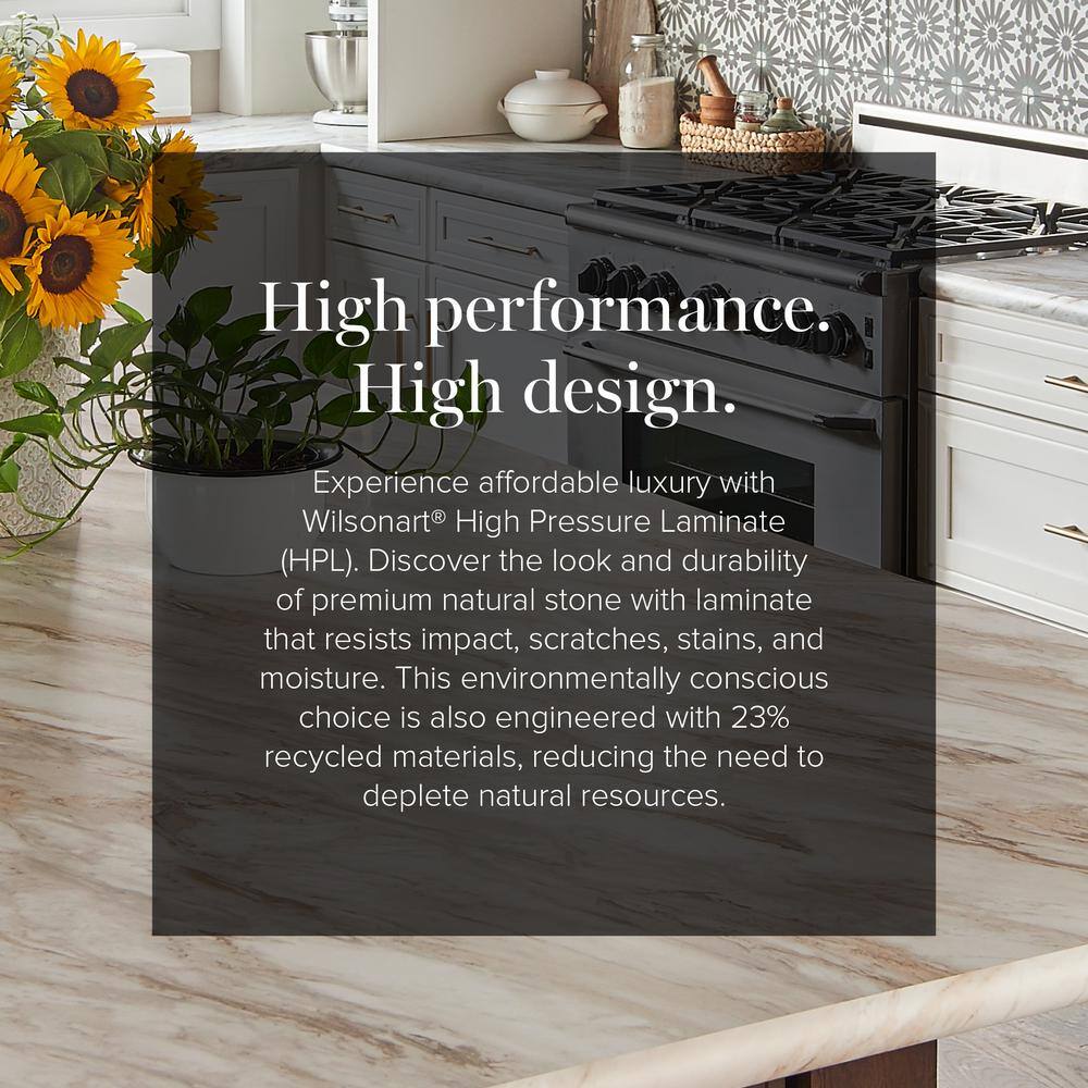 5 ft. x 12 ft. Laminate Sheet in Drama Marble with Premium Textured Gloss Finish - Hercitys