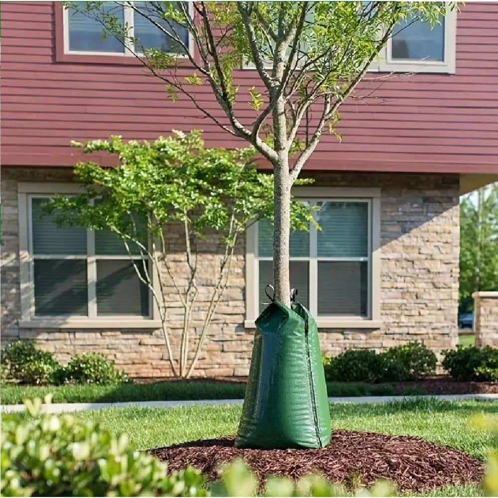 20 Gal. Slow Release Tree Watering Bag Automatic Drip Irrigation System Supplies Durable PE Material & Heavy Duty Zipper - Hercitys